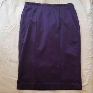 bebe pencil skirt with button slit